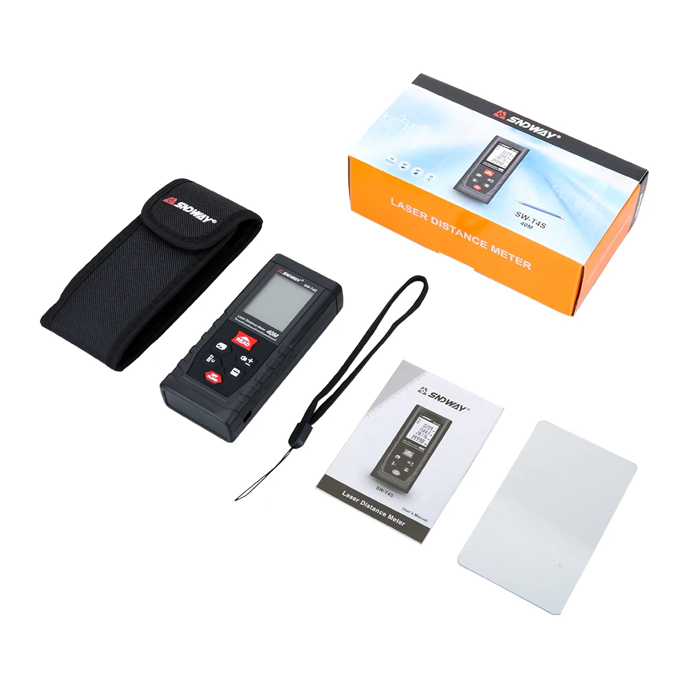 SNDWAY Laser Rangefinder Tape Measure Distance Meter 120m 100m 80m 70m 60m 50m 40m range finder Electronic Laser Ruler Tester
