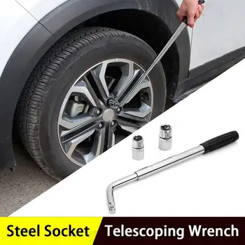 

Telescopic Vehicle Wheel Tire Spanner Nut Wrench with Socket Car Repair Tool Automotive utility repair tools
