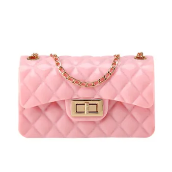 

Mini Women bag Women jelly Small square bag 2020 new Korean fashion jelly bag Shoulder Messenger Bag Chain mobile phone bag sac