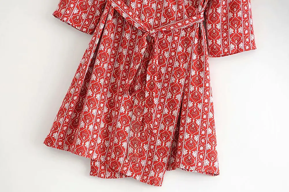 Woah LJ40-60235 Евро-американская мода геометрические печатные платья