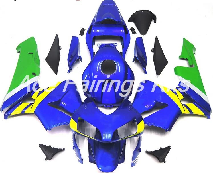 

Top (Injection mold) New ABS Motorcycle Full Fairing Kit Fit For Honda CBR600RR F5 2004 2003 Fairings set color green blue