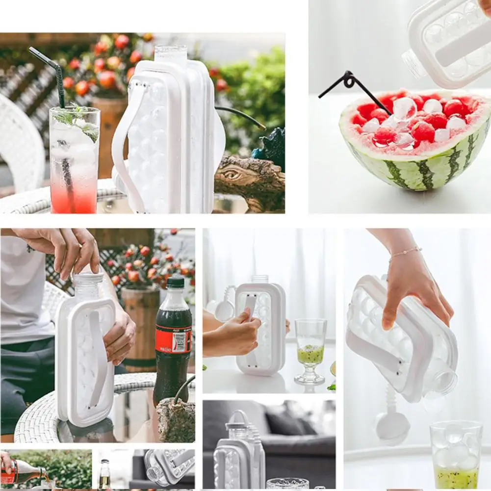 US $27.63 Wonderlife Ice Ball Maker Kettle 2In1 Portable Ice Kettle Ice Cubic Maker Container With Lid For Cocktail Ice Coffee Ice