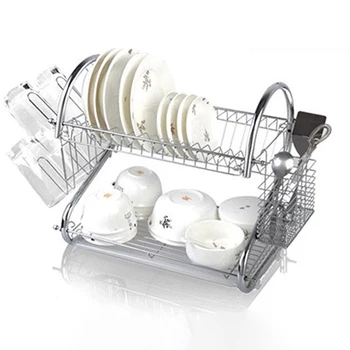 

Multi-function Stainless Steel Dish Drying Rack Cup Drainer Strainer Kitchen Sink Dish Drainer Drying Rack Organizer