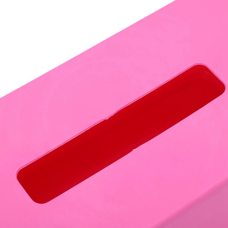 2 шт. прямоугольная пластиковая тканевая салфетка для лица держатель для туалетной бумаги Диспенсер Чехол держатель для домашнего офиса украшения 21,5X9,3X12 см, Роза