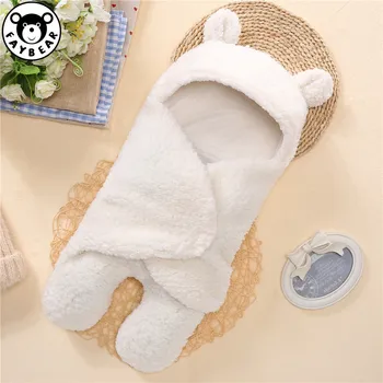 

Blanket Baby Newborn Baby Swaddle Wrap Soft Winter Baby Bedding Receiving Blanket Manta Bebes Sleeping Bag 0-12m Newborns