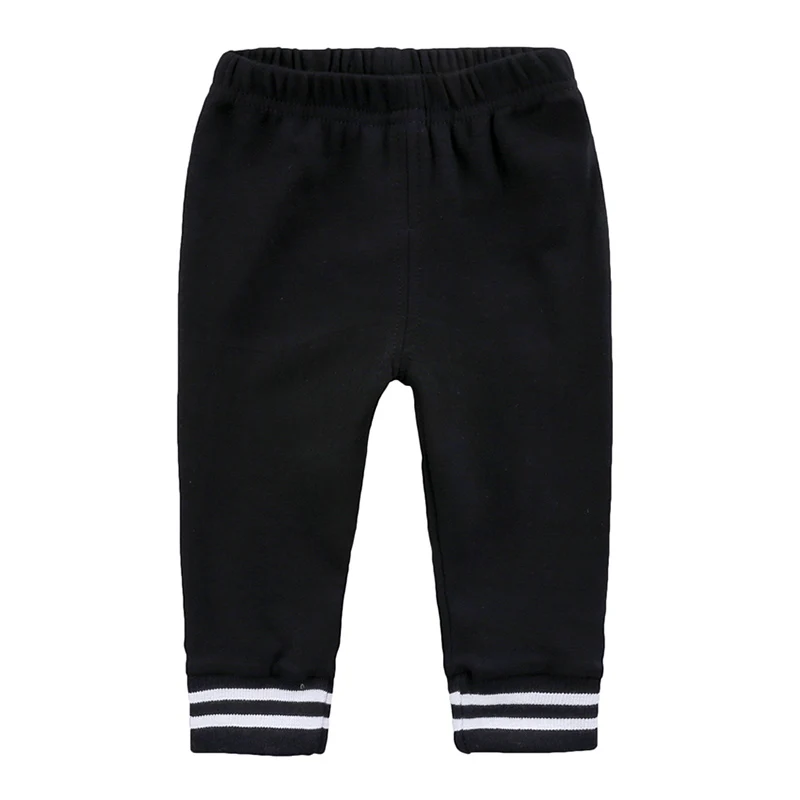 Спортивные штаны для мальчиков и девочек повседневная одежда для малышей теплые повседневные штаны От 0 до 5 лет спортивные штаны для активного отдыха для мальчиков, хлопковый пулловер на осень и зиму - Цвет: Черный