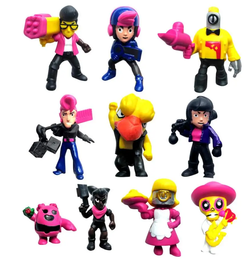 

Set Figures Brawl Stars Action Figure Toys Leon Mochila Escolar Frank Brawl Stars Accessories Game Figure Doll Toys For Kids