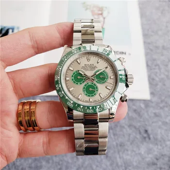 

rolex-women Fashion Brand Automatic Mechanical Watches Men's Waterproof Skeleton Wrist Watch With women men Leather strap