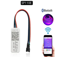 SP110E Bluetooth Smart Controller Led Pixel Light Controller For WS2812B WS2811 SK6812 RGBW Full Color Led Strip IOS Android