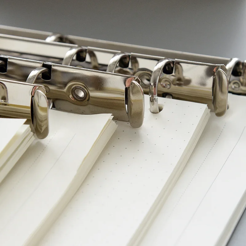 A4/A5/B5/A6/A7 Metal Spiral Binder Clip Loose-leaf Silver Binders Notebook File Folder Hoop Clips Album Scrapbook Binding Rings