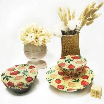 

6pcs/Set 2S 2M 2L Reusable Sustainable Natural Eco-friendly Zero Waste Plastic Free Food Container Storage Wrap Beeswax Wraps