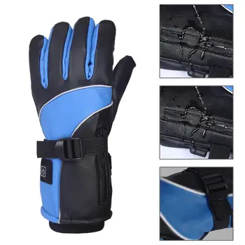 

Three Speed Thermostat Electric Heating Reflective Duty Gloves Motorcycle Car Gloves Battery Powered Waterproof Insulated