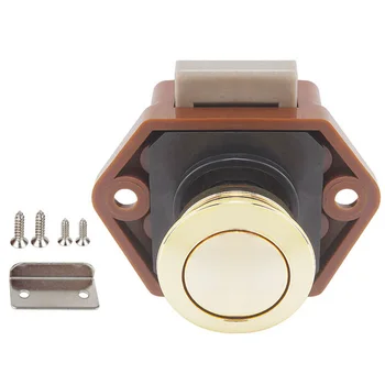 

Desk Boat Cabinet Knob RV Furniture Push Button Lock Drawer Latch Cars For Caravan Handle Cupboard Door Motorhome Catch Yachts
