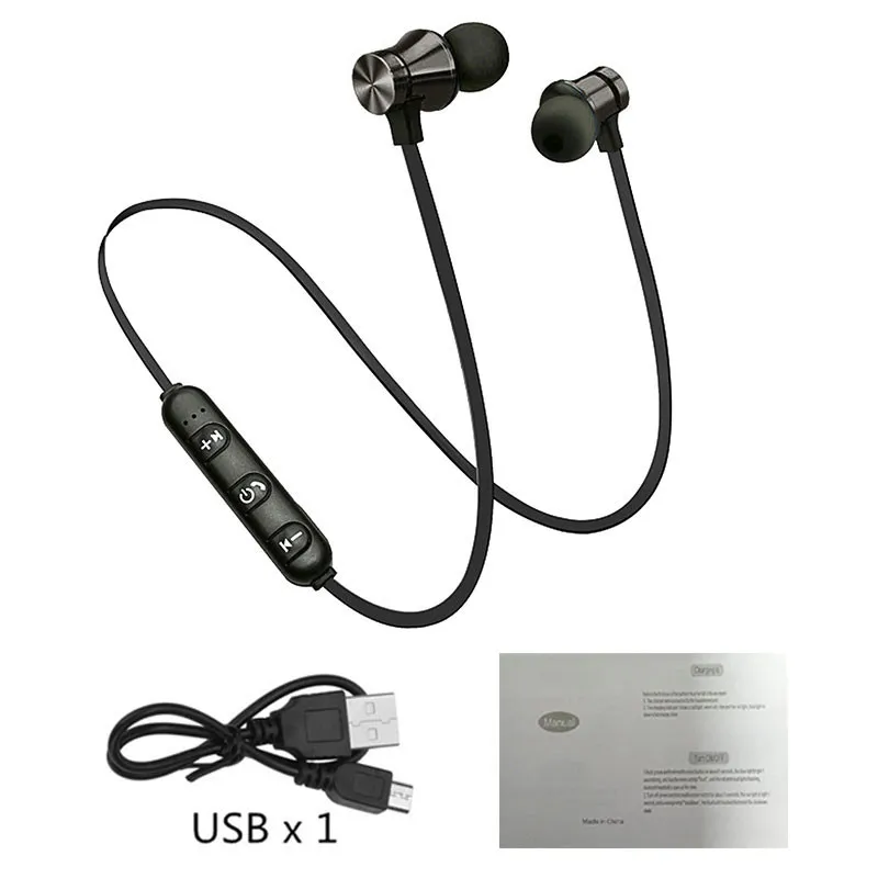 XT11 магнитные Bluetooth наушники для спорта, бега беспроводная гарнитура с лентой на шею с микрофоном стерео музыка 200 шт./партия