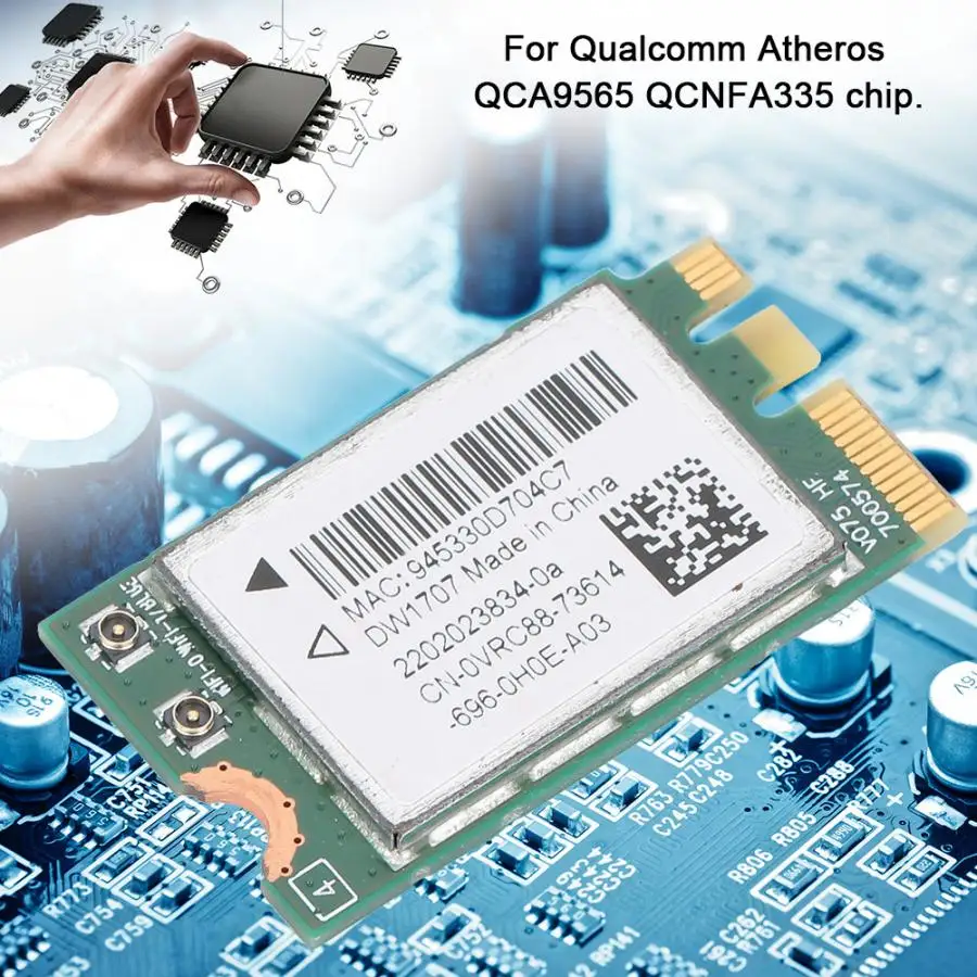 Для Qualcomm Atheros QCNFA335 NGFF 300M беспроводная Bluetooth 4,0 сетевая карта DW1707 0VRC88