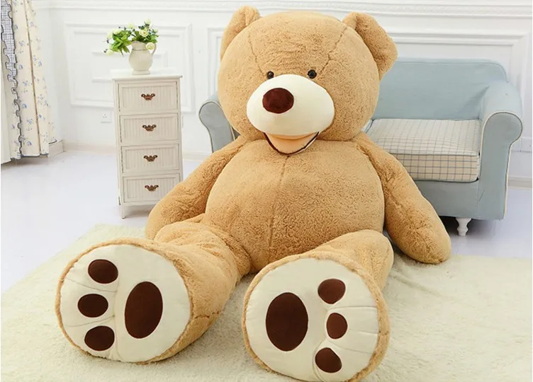 Плюшевый медведь, большой медведь, плюшевые игрушки, 2,6 м, коричневый медведь, плюшевый медведь, подарок на день рождения