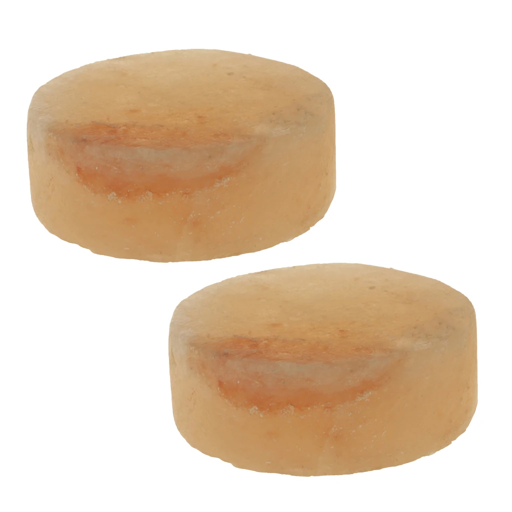 2Pieces Himalayan Salt Soap Bar / Massage Bar / Deodorant Bar - Good for Skin - Health and Mineral - Deep Clean Soap