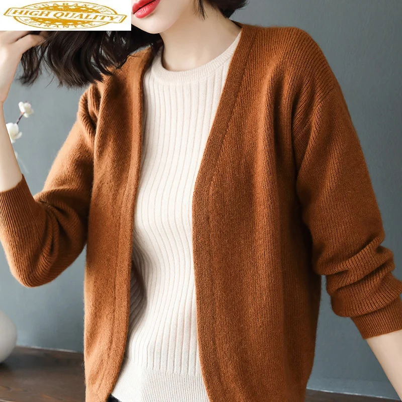 

Knitted Cardigan Women Fall 2020 Women's Sweater Knitwear Black Cardigan Shawl Cardigans Women Tops Coat 1845 KJ2877