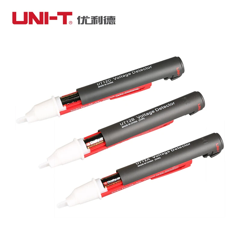 UNI-T UT12A UT12B UT12C цифровой дисплей тестовая ручка Бесконтактный детектор напряжения тест ER звуковой сигнал/флэш-наконечник/Вибрационный электроскоп