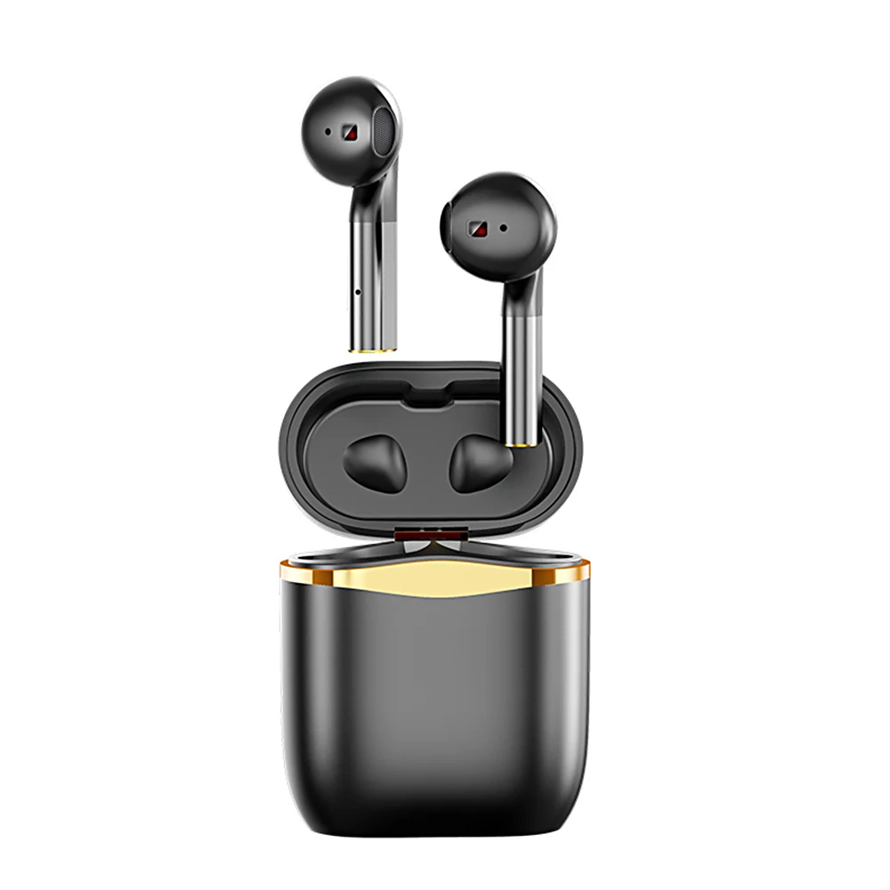 Wirelessly Earbuds BT 5.0 Headphones TWS True Wirelessly Stereo Earphones with Charge Case Mic Hi-fi Sound One-Step Pairing