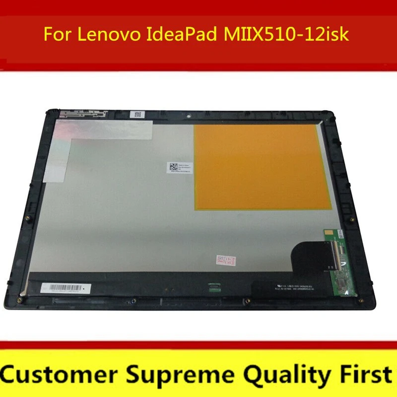 With Frame Lcd Replacement Parts 12 5 For Lenovo Ideapad Miix 510 12 Lcd Display Touch Screen Digitizer Assembly Miix 510 12isk Laptop Lcd Screen Aliexpress