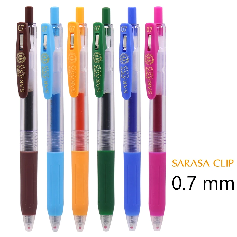 Zebra Sarasa Clip Ballpoint Pen 0.7 mm Red JJB15-R Japan