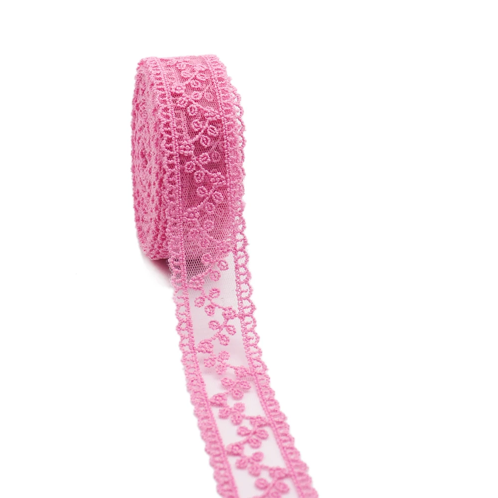 Lace Trim Ribbon 5 Yards 32mm Lace Ribbon Trim Fabric DIY Embroidered Net Cord For Hair Bows Crafts Handmade Accessories 080201