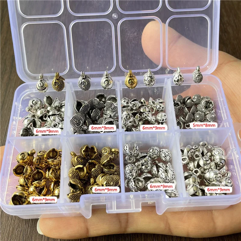 JunKang random mixed batch buckle spacer beads column connector DIY making rosary necklace tassel jewelry accessories