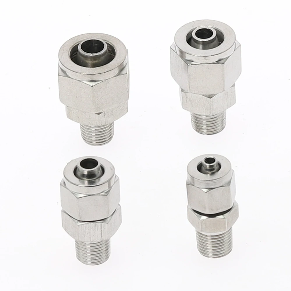 Быстрое скручивание 6 мм 8 10 12 трубка до 1/8 &quot1/4&quot 3/8 &quot1/2&quot наружная резьба