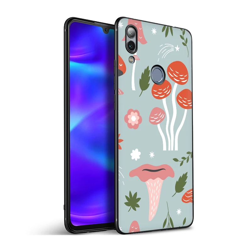 EWAU гриб силиконовый чехол для телефона для huawei Honor 6A 7A Pro 7C 7X 8X 8C 8 9 Примечание 10 Lite вид 20 9X Pro 8A 20S