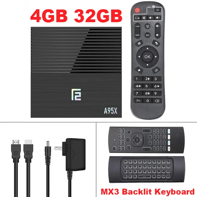 4G32G-MX3 Air Mouse Android 9,0 приставка A95X F2 ТВ приставка Голосовое управление 4K 2,4G& 5G двухдиапазонный wifi Bluetooth 4,2 LAN USB3.0 HDMI 4G 64G медиаплеер - Цвет: 4G32G-MX3 Air Mouse