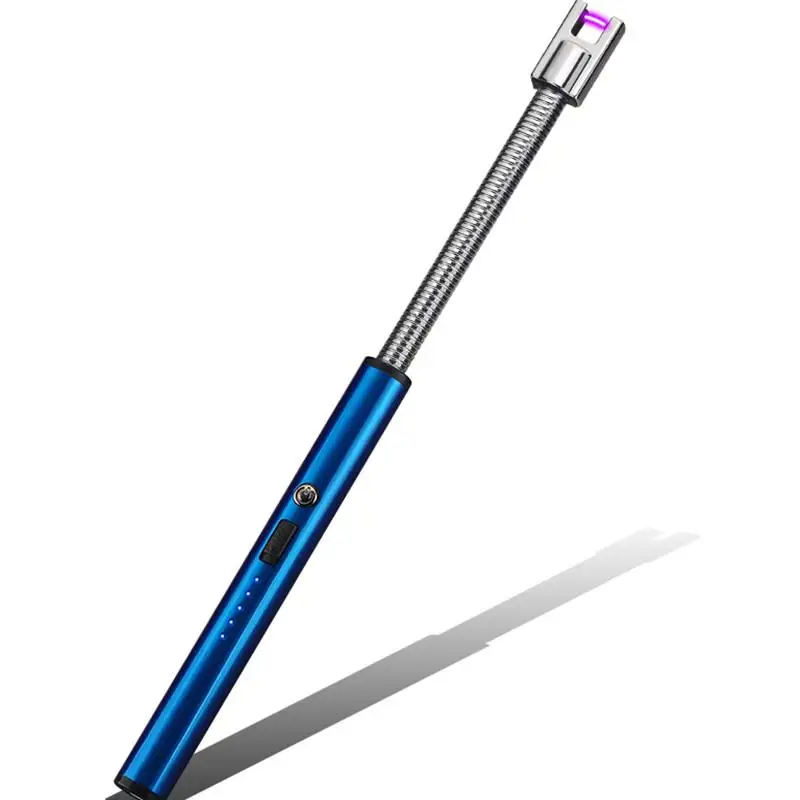  360 Degree Rotation Pulse Arc Lighter Kitchen and BBQ Electronic Lighters Rechargeable USB Portable