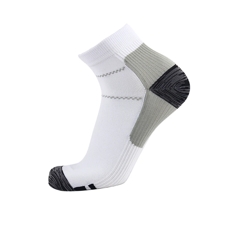 Новые Компрессионные носки Plantar Fascia Компрессионные носки впитывающие пот дезодорант дышащие спортивные носки под давлением - Цвет: Gray