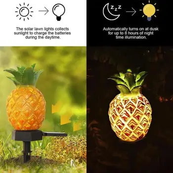 

Durable Solar Lawn Lamp Landscape Lights Fake Plant Path Light Waterproof Ornament Eco-Friendly Pineapple / Cactus Home