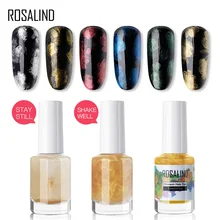 ROSALIND гель для ногтей Полировка Для ногтей цветок гель лак Гибридный гель основа Топ для маникюра Набор Полупостоянный дизайн ногтей Блеск 12 мл