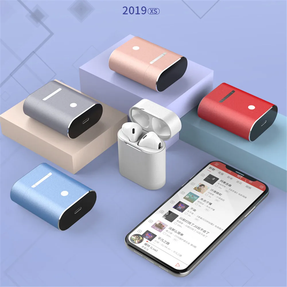 Bluetooth наушники 5,0 беспроводные наушники на ухо сенсорное управление магазин батарей Макарон гарнитура Поддержка IOS/Android телефонов HD вызов