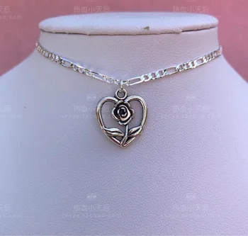 

Rose Necklace Handmade Rose Lovely Pendant Necklace