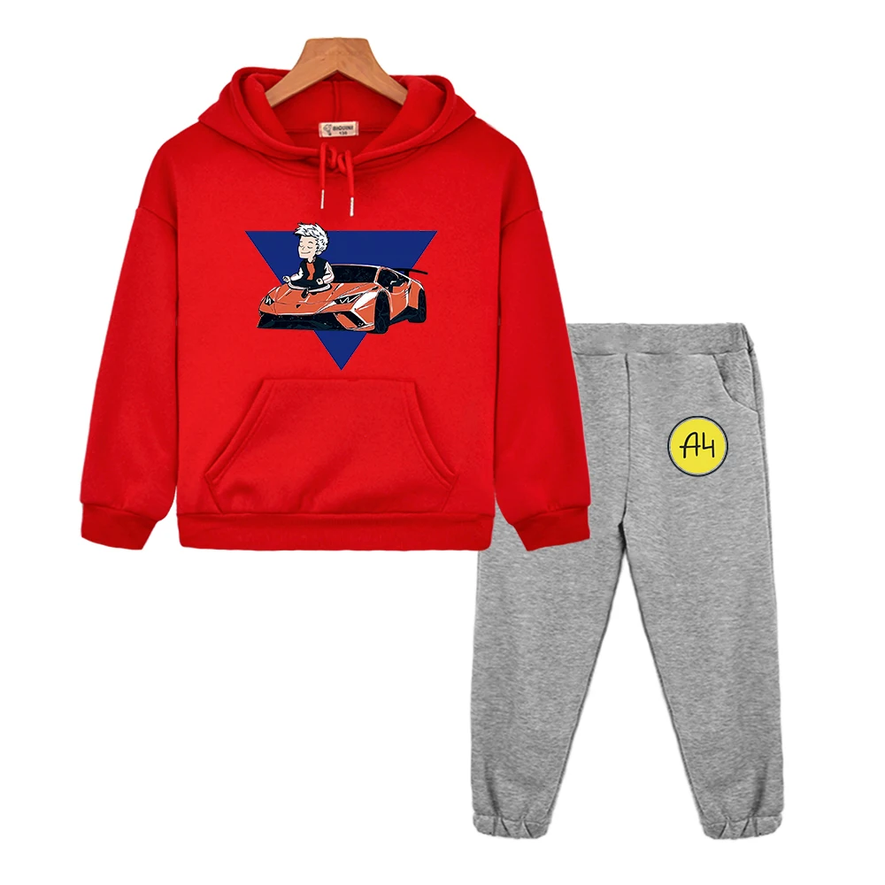 children's clothing sets high quality мерч а4 Hoodies Children's Clothing Top Pants Suit Autumn Boy's Girl's Sweatshirt Tops Merch A4 Casual Baby Clothes Children Set newborn clothes set Clothing Sets