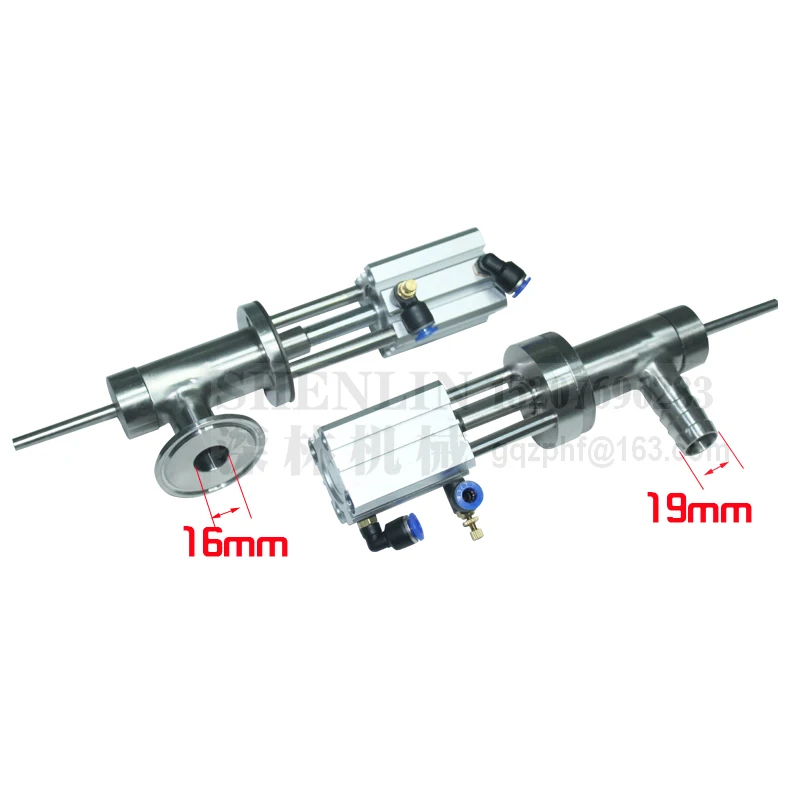 Заправочный клапан пневматической заправочной машины воздушный клапан запасные части 64 мм-19 мм трубы и разъем SS304