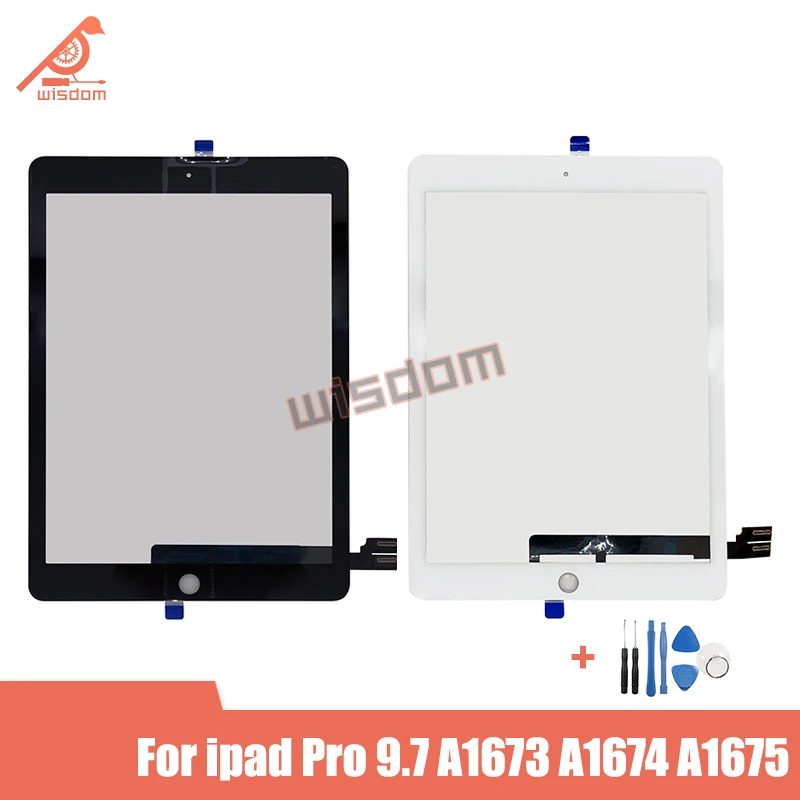 

For iPad Pro 9.7 inch A1673 A1674 A1675 Replacement Touch Screen Panel Digitizer 9.7-inch Black White Touchscreen Glass senor