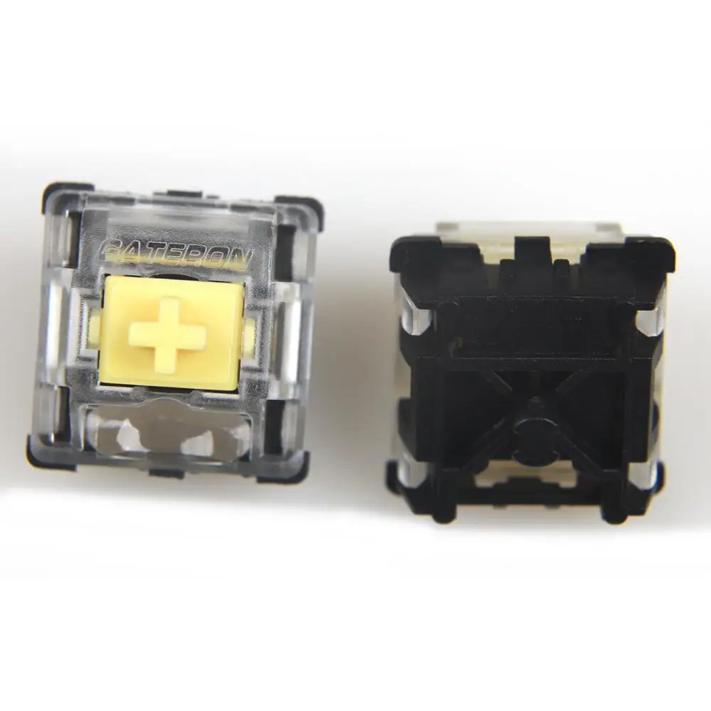Interruptores Ópticos Gateron para Teclado Silencioso Prata Amarelo Vermelho Marrom Ks15 Substituição para Gateron Sk61 Sk64 Sk73 - Imagem 3