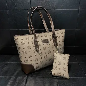 

Brand Women Leather Handbags Women's PU Tote Bag Large Female Shoulder Bags Bolsas Femininas Femme Sac A Main Coffee grey Wallet