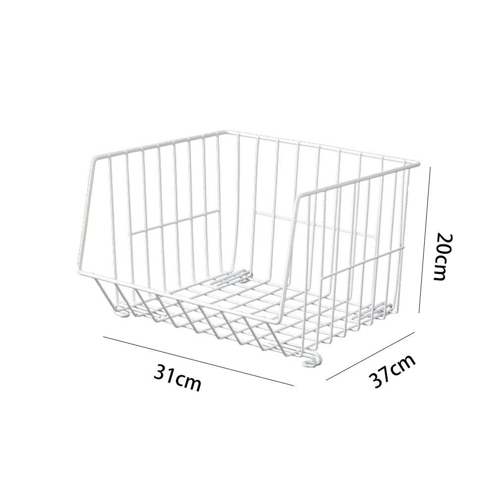 Фрукты Штабелируемый белый корзина для хранения японский стиль кухонный органайзер для одежды Железный искусство растительное место сохранение стойки закуски