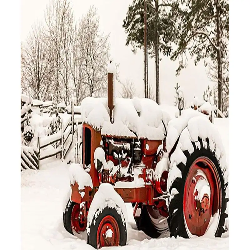 CHENISTORY 40x50cm Diamond Painting Tractor Farm Landscape Rhinestones 5D DIY Diamond Embroidery Car Mosaic Cross Stitch Craft K - Image 13