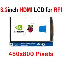 Raspberry Pi Bildschirm 3,2 inch LCD HDMI 3,2 zoll 480x800 IPS display auch für andere mini Computer