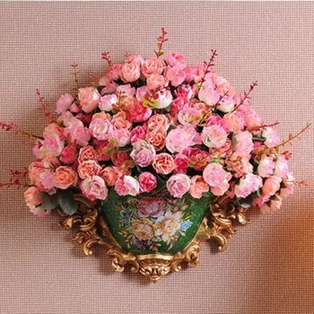 

AMERICAN STYLE RESIN VASE, PORCELAIN HANGING ON THE WALL, WEDDING HOUSE DECORATION SUPPLIES