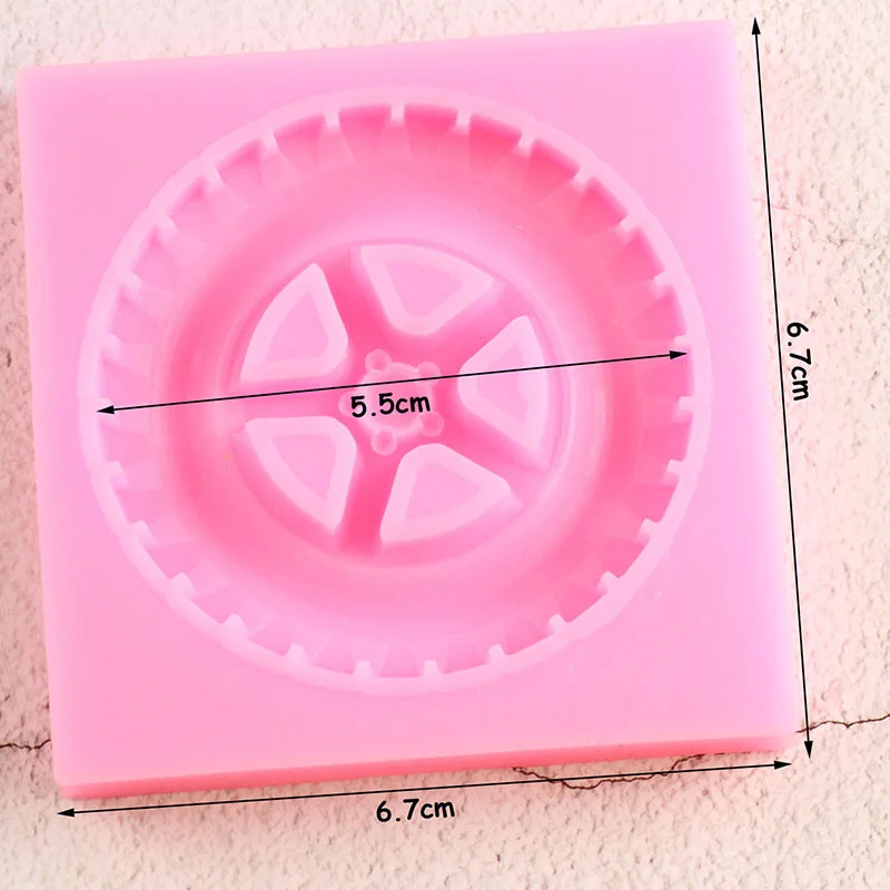 3D Tyre Silicone Mold Fondant Molds DIY Baby Birthday Cake Decorating Tools Candy Clay Chocolate Gumpaste Mould Cupcake Baking silicone mold cake decorating tools