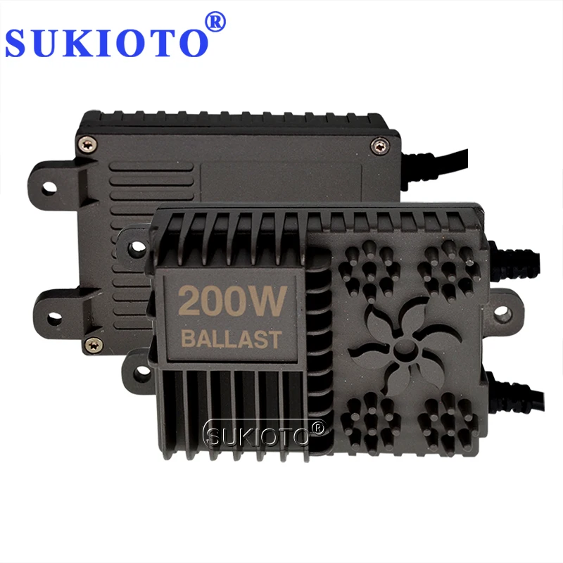 SUKIOTO 2PCS AC Xenon 200W High Power HID Slim Conversion Ballast Reactor For Auto Xenon Headlamp Bulbs H1 H3 H7 H11 HB3 HB4 (2)