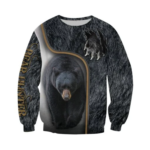 PLstar Cosmos bear охотничий 3D футболки с принтом по всему миру худи с 3D принтом/толстовка/молния мужской женский большой черный медведь