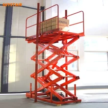 Сверхмощный стационарный Электрический гидравлический ножничный подъемный стол безопасная подъемная платформа